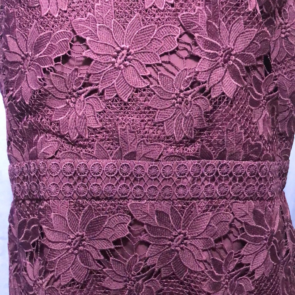 LOFT Plum Lace Dress